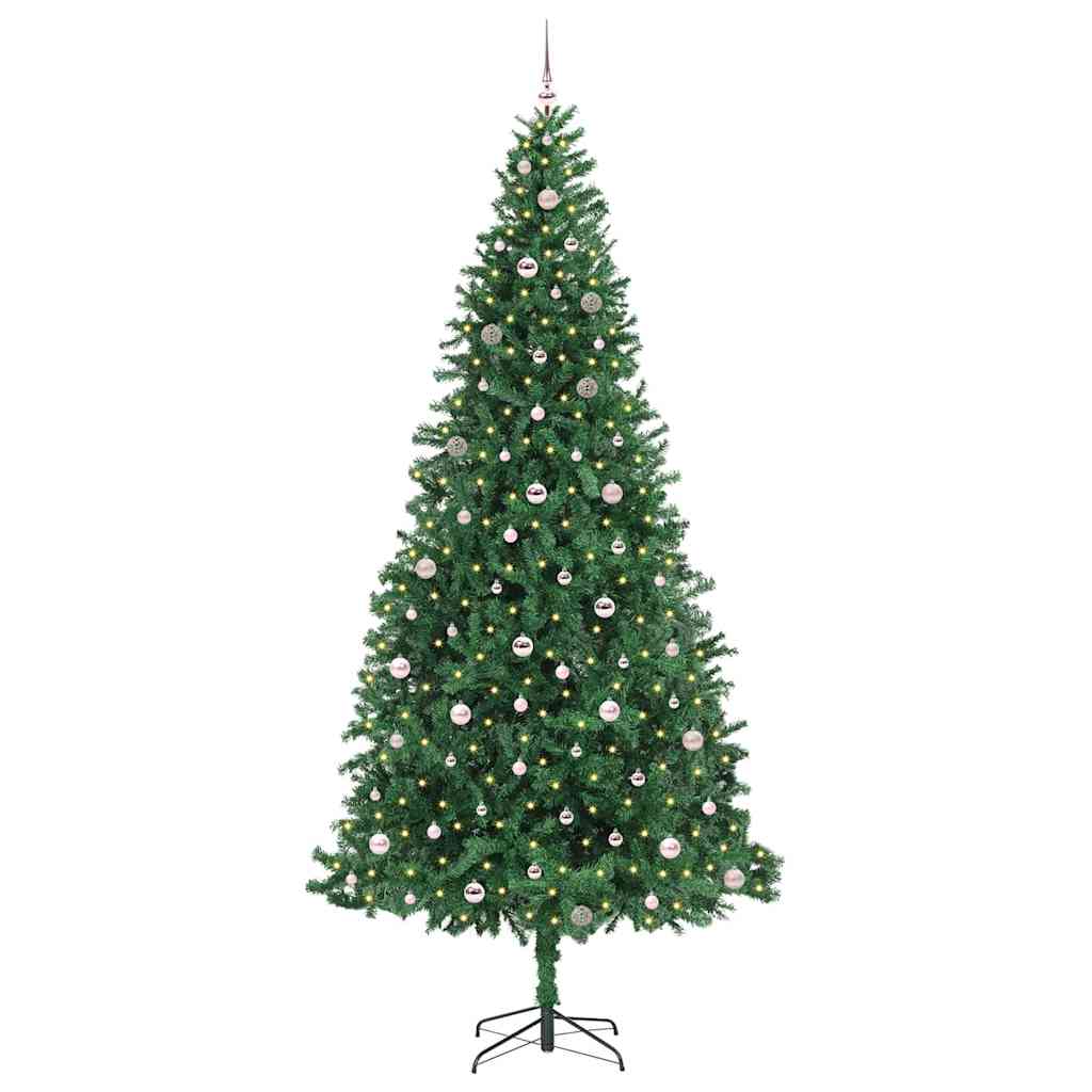 Artificial Christmas Tree with 300 LEDs with Stand Green 300 cm